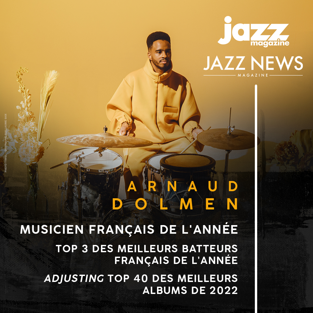 Musicien français de l'année, Top 3 des meilleurs batteurs français et Top 40 des meilleurs albums de l'année par Jazz Magazine et Jazz News